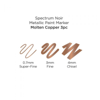 Spectrum Noir Metallic Paint Markers Molten Copper (3pcs) (SN-MTPM-COP3)